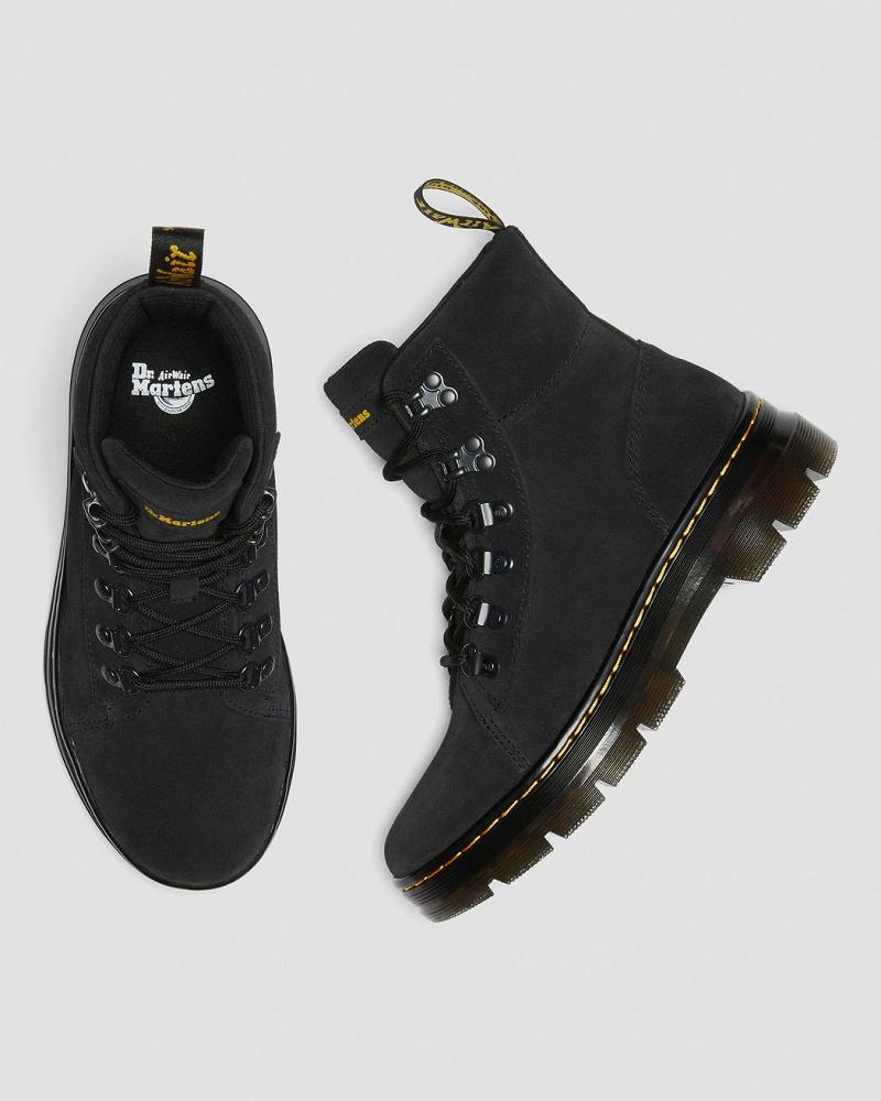 Dr Martens Combs Women Ruskind Fritidsstøvler Dame Sort | DK 84UZG